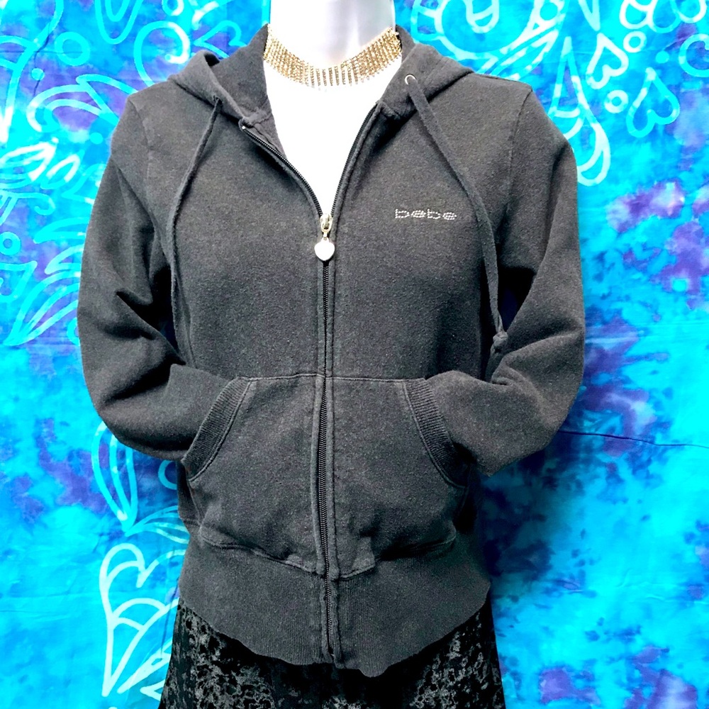 EUC 🌸 BEBE Full-Zip Lightweight 💎Hoodie Jacket